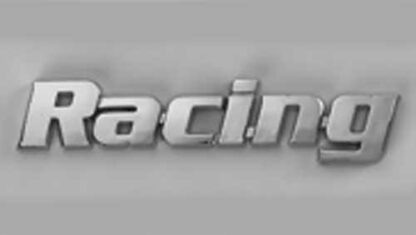 RACING Chrome Emblem 105x23mm